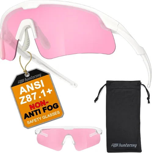 Miniatura 12 de HTS HUNTERSKY Gafas de Protección Ocular Antiniebla Deportivas de Seguridad para Mujeres y Hombres para Correr, Ciclismo, Conducción, Pickleball