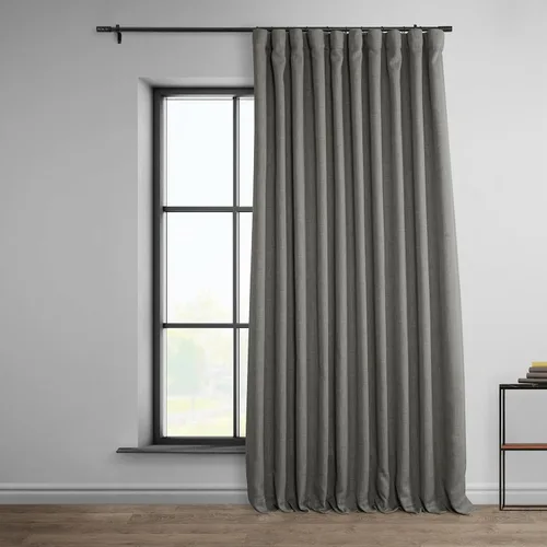 Miniatura 11 de HPD Half Price Drapes - Cortinas de lino sintético para sala de estar (2 paneles) - 100 pulgadas de ancho x 84 pulgadas de largo - Cortinas