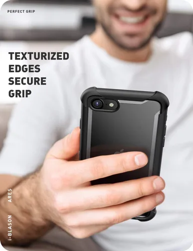 Miniatura 8 de i-Blason Ares - Funda para iPhone SE 2022 (3ª generación), [protector de pantalla integrado] Funda transparente resistente de doble capa para iPhone