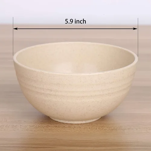 Miniatura 2 de LuckyZone Juego de 4 cuencos de cereales irrompibles de 24 onzas, aptos para lavavajillas y microondas, perfectos para cereales, sopa y arroz, sin