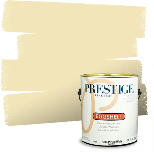 Miniatura 92 de PRESTIGE Paints Exterior Paint and Primer In One, 1-Gallon, Satin, Comparable Match of Benjamin Moore* Royal Linen* 931BM-PCM