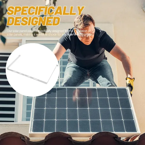 Miniatura 6 de Yardwe Soporte de panel solar Fijación Montaje en panel solar Soporte de paneles solares Soporte de panel solar Soporte de soporte de panel solar