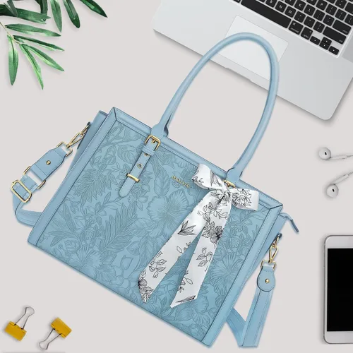 Miniatura 7 de MOSISO Bolsa para Portátil para Mujeres, 15.6-16 pulgadas Bolsa Tote de Piel Sintética Compatible con MacBook, HP, Dell, Asus Notebook, Bolsas