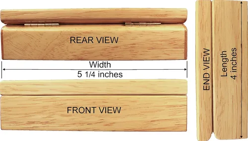 Miniatura 9 de MarqArt Caja de madera para perros hecha a mano en Estados Unidos calidad inigualable única no hay dos iguales obra original de arte en madera 4146