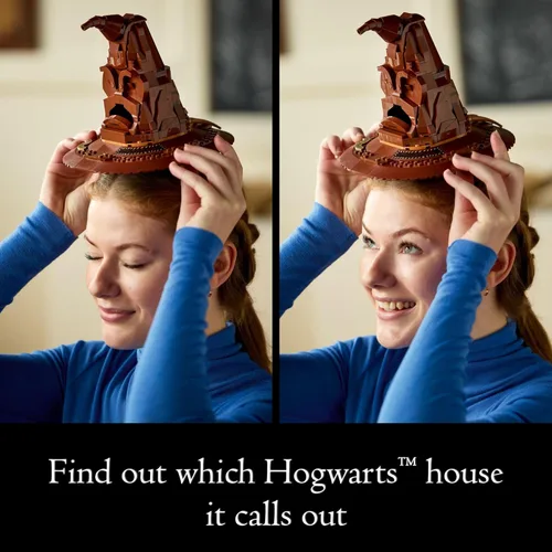 Miniatura 4 de LEGO Sombrero de clasificación de Harry Potter con 31 voces - Juego de construcción de Harry Potter - Idea de regalo para adultos, mujeres