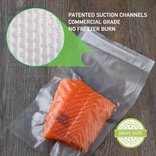 Miniatura 2 de Wevac Bolsas Selladoras al Vacío para Alimentos de 6''x10'' y 8''x12'', 300 Unidades, Precortadas de Cuarto, Ideales para Food Saver, Sin BPA, Grado