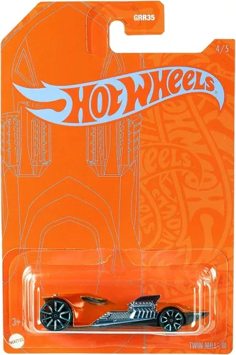 Miniatura 4 de Hot Wheels Orange & Blue 53rd Anniversary Twin Mill III 4/5 DieCast Vehículo a escala 1:64