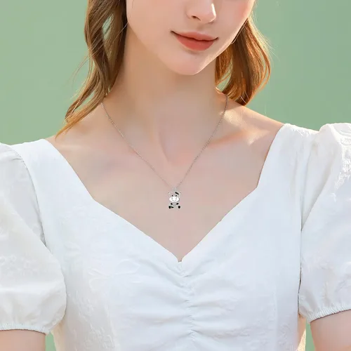 Miniatura 4 de Lindo collar de animal de plata de ley 925 con colgante de collar de joyería para mujeres, hermana e hija