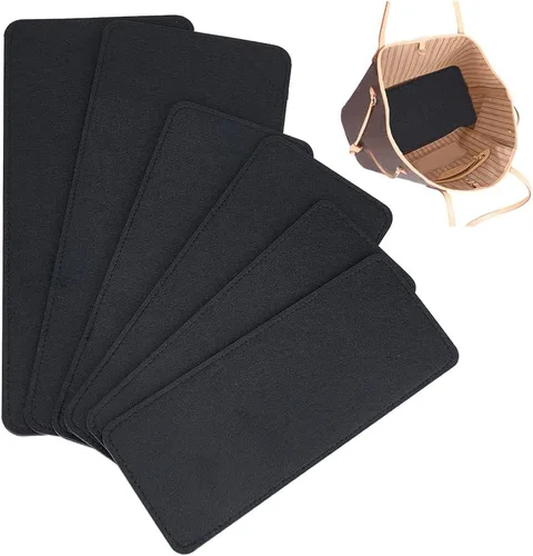 PH PandaHall 6 piezas de 3 tamaños de base de fieltro, base de inserción de bolsa rectangular, base de inserción negra, bolsa de inserción inferior,