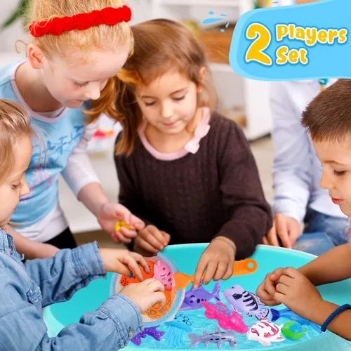 Miniatura 7 de Goody King Juego de pesca magnético, juguetes de piscina para niños, mesa de agua para interiores y exteriores, juguetes de fiesta de carnaval