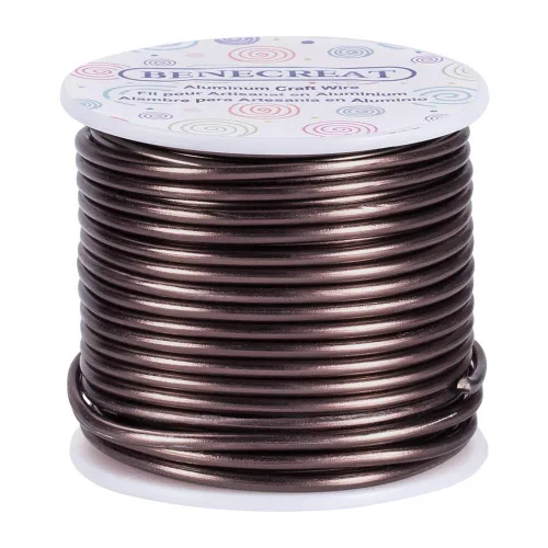 Miniatura 28 de BENECREAT -Alambre de aluminio para joyería de calibre 9, 55 pies, alambre metálico flexible para esculpir, ideal para manualidades de Halloween