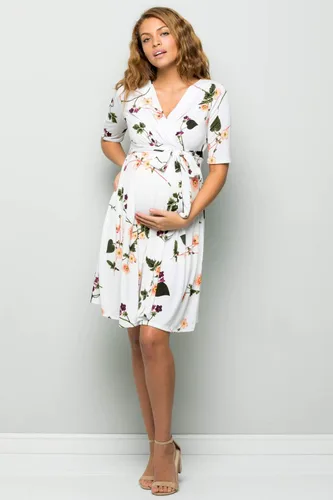 Miniatura 3 de My Bump - Vestido de mujer envolvente de maternidad, para lactancia con estampado, para Baby Shower para mujer
