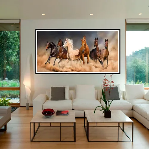 Miniatura 4 de Jethami Kits de pintura de diamantes de caballo para adultos, 5D DIY de gran tamaño redondo grande diamante arte kits de animales de taladro