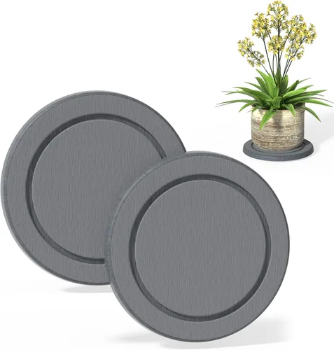 Miniatura 11 de Platillo para plantas, platillos para macetas, bandejas para macetas de tierra de diatomeas de secado instantáneo, bandejas redondas para goteo