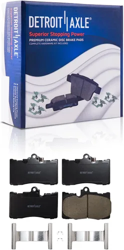 Miniatura 13 de Detroit Axle - Pastillas de Freno para Nissan Altima Sentra 350Z Juke INFINITI G35, Pastillas de Freno Cerámica Delanteras y Traseras Reemplazo