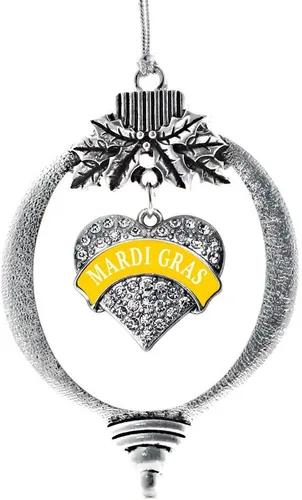 Miniatura 9 de Inspired Silver - Red Merry - Adorno de Navidad plateado - Adorno de árbol de Navidad con dije de corazón con circonita cúbica - Decoración colgante