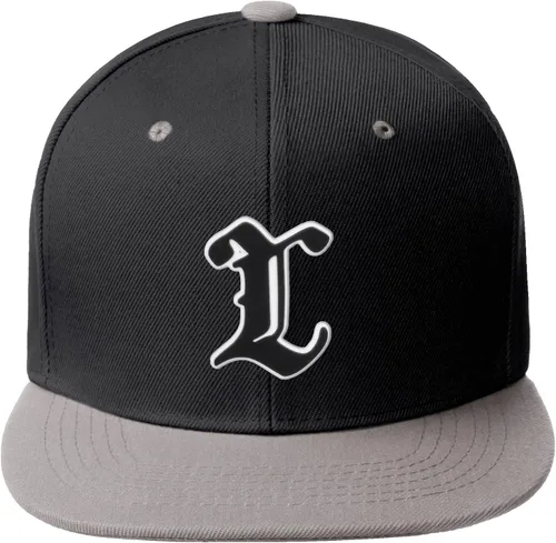 Miniatura 1427 de Daxton Gorra clásica con visera de billete plano con letras del alfabeto inglés antiguo de la A a la Z