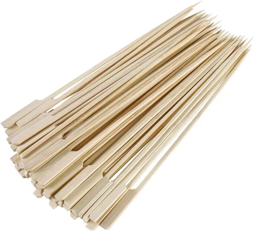 Miniatura 10 de Gmark Pinchos de paleta de bambú de 7" 100 ct, Púas de paleta de bambú natural, púas de barbacoa GM1032A