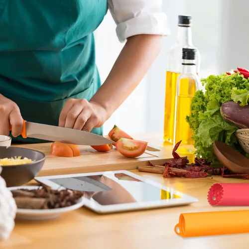 Miniatura 6 de uxcell 2 tubos de pelado de ajo, pelador de ajo de silicona, rodillo removedor de piel antideslizante para herramientas útiles de cocina, color negro