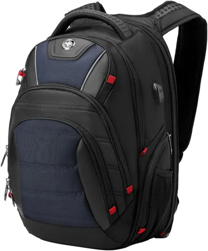Miniatura 16 de Swissdigital - Mochila de diseño para viaje para hombres, compatible con TSA, con carga USB, protección RFID, mochila de negocios para laptops