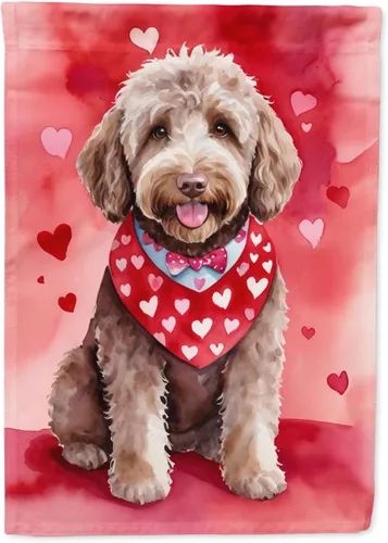 Miniatura 216 de Caroline's Treasures DAC5292CHF - Bandera de Border Collie My Valentine House para porche, grande, con manga para porche, para colgar en la pared