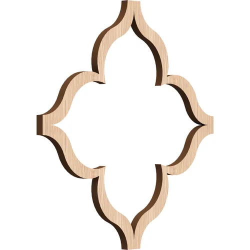 Miniatura 7 de May Paneles decorativos de pared de madera con calado, pequeños, 11 3/8 pulgadas de ancho x 11 3/8 pulgadas de alto x 1/4 pulgadas de alto, roble