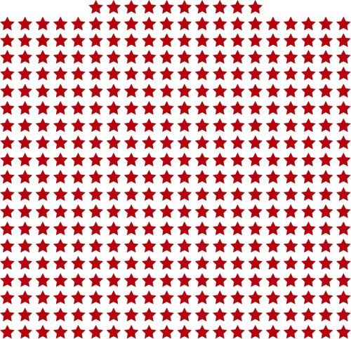 Miniatura 68 de LiteMark Durable Stars, calcomanía roja brillante de 5.5 pulgadas, uso en hormigón liso, azulejos, vidrio, paquete de 8 estrellas Rojo