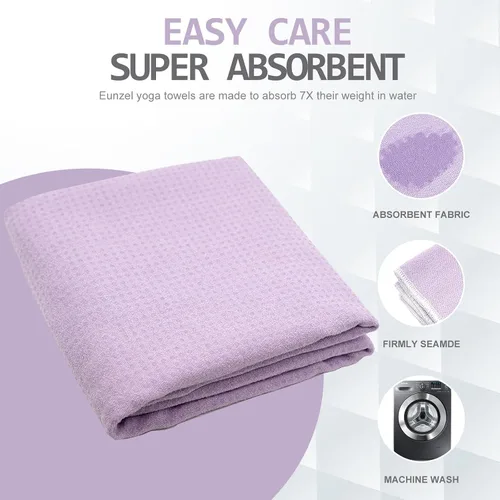 Miniatura 5 de Eunzel Toalla de yoga caliente – Toalla de microfibra antideslizante para esterilla de yoga con punto de agarre absorbente de sudor, toalla