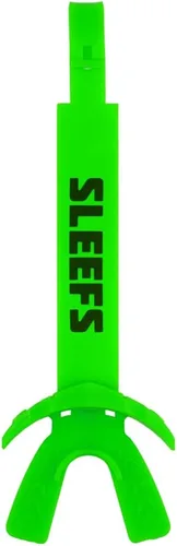 Miniatura 15 de SLEEFS X - Protector bucal de fútbol negro, protector bucal con correa para casco, boquilla protectora de labios/dientes, moldeable
