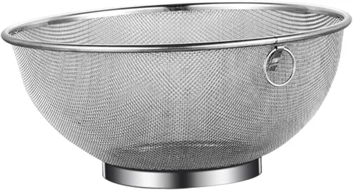 Outanaya Colador de arroz Colador Colador de Metal Filtro de malla fina de acero inoxidable Filtro 7.9 in de diámetro