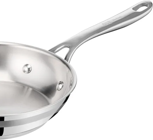 Miniatura 7 de Jamie Oliver by T-Fal Cook Smart - Juego de utensilios de cocina de 10 piezas, acero inoxidable sin revestimiento, robustos, calentamiento rápido
