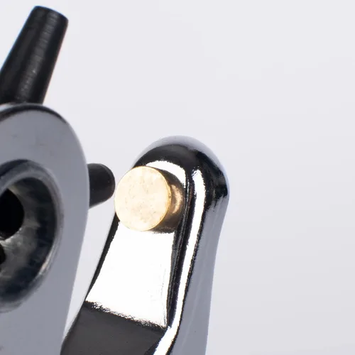 Miniatura 3 de Perforadora de cuero rotativa para cinturones, artesanía en cuero, caucho (plata)