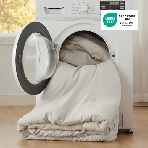 Miniatura 5 de Bedsure Juego edredón suave prelavado individual/individual XL, 365 días, cálido relleno alternativo GentleSoft™, 1 edredón ligero:68x88 pulgadas