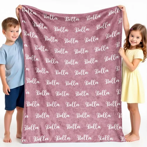 Miniatura 11 de ICELIETE Envía al día siguiente, mantas personalizadas para niños, manta personalizada con nombre, manta de franela, regalos de Navidad y cumpleaños