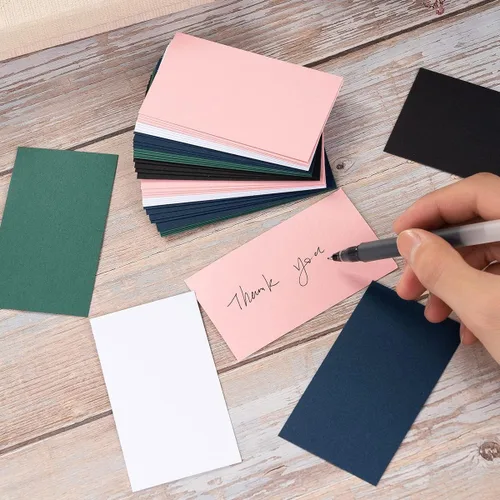 Miniatura 5 de Paquete de 100 tarjetas de papel grueso en blanco para invitaciones, tarjetas de felicitación, postales, fotos, papel grueso de 250 GSM