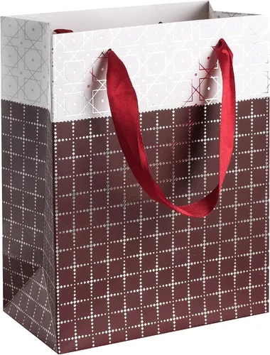 Miniatura 12 de Hammont Bolsas de regalo para dama de honor de boda, diseño de caja, regalos de fiesta, paquete de 12 bolsas de regalo estampadas con papel