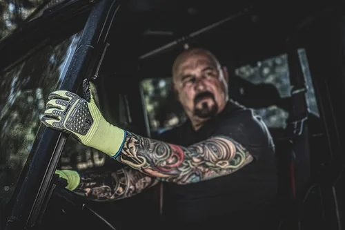 Miniatura 4 de Gorilla Grip Max RhinoFlex - Guantes de trabajo de alta visibilidad con protección contra impactos y abrasión, talla M