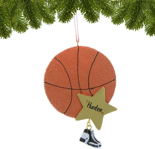 Miniatura 8 de Adorno de Navidad de jugador de baloncesto 3D 2025 Adorno de baloncesto personalizado con nombre y año personalizados Adorno deportivo