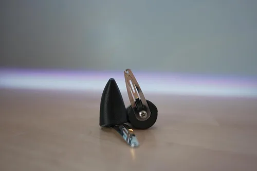 Miniatura 4 de Cuernos de clip de diablo a rayas (rayas negras y blancas)