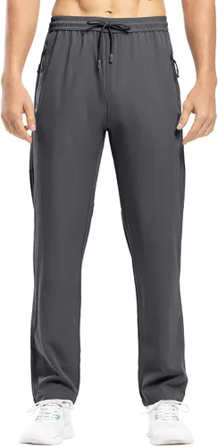 Miniatura 7 de Pantalones Rdruko para correr, casuales para hombre, ligeros, transpirables, de secado rápido, para senderismo, correr, deportes al aire libre