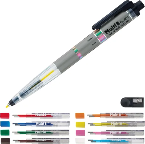 Miniatura 9 de Portaminas y juego de minas Pentel Multi 8 (PH802ST)