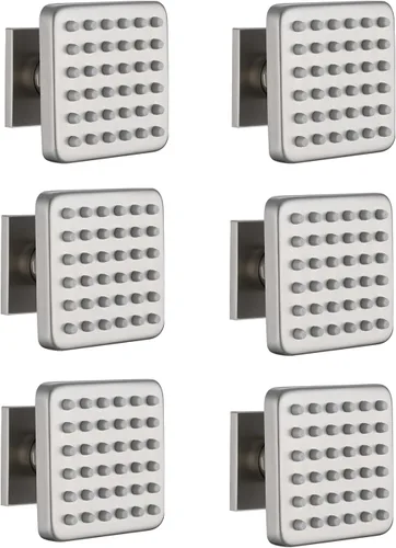Miniatura 13 de Chorros de pulverización de cuerpo cuadrado de latón macizo para ducha, spray de masaje de montaje en pared de alta presión, chorros de spa Oro