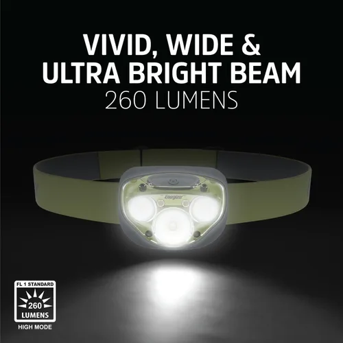Miniatura 6 de Energizer Vision HD+ - Linterna frontal LED y funda para linterna, resistente al agua, con funda para linterna colgante, luz para exteriores