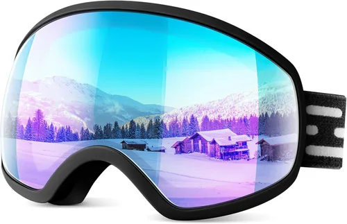 Gafas de esquí, gafas de snowboard para hombres, mujeres, adultos, jóvenes y mayores de 15 años, gafas de esquí de nieve