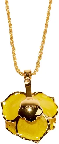 Miniatura 2 de Eternal Rose Collar - Collar con colgante de rosa sumergida en oro de 24 quilates para mujer - Regalo para ella