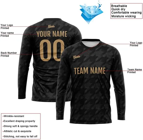 Miniatura 3 de Camiseta personalizada de manga larga para baloncesto y fútbol para adultos y niños