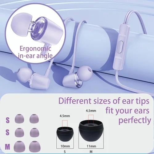 Miniatura 3 de 2 paquetes de auriculares para niños (azulvioleta)
