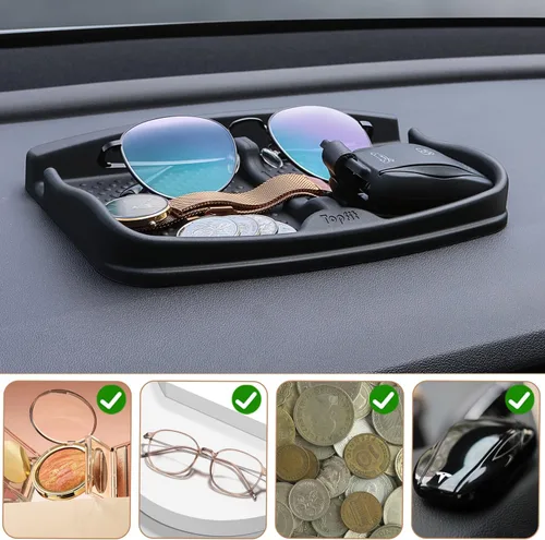 Miniatura 3 de Almohadilla antideslizante de agarre para tablero de automóvil para teléfono celular, llaveros, gafas de sol, soporte para teléfono celular
