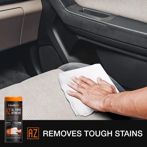 Miniatura 2 de Suds Lab AZ - Toallitas multiusos para vehículos, limpieza de automóviles y cuero, limpiador de interiores para automóviles, camiones