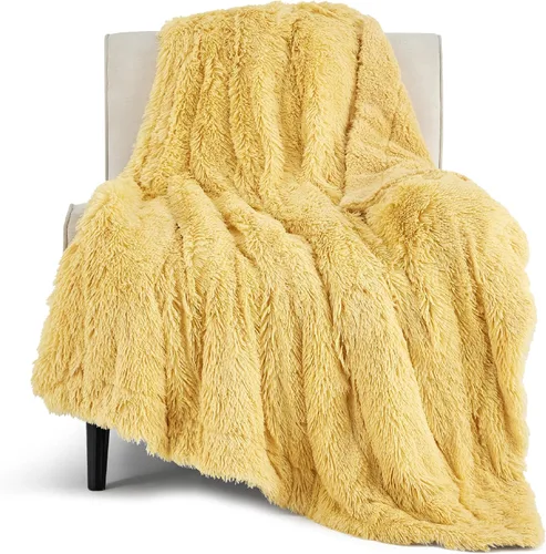 Miniatura 16 de Bedsure GentleSoft Manta de Tiro de Piel Sintética Esponjosa y Suave para Sofá, Forro Polar Sherpa Suave Regalos Acogedores para Mujeres, Manta
